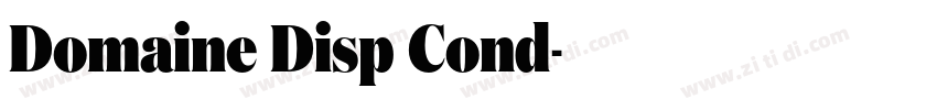 Domaine Disp Cond字体转换 Domaine Disp Cond字体转换